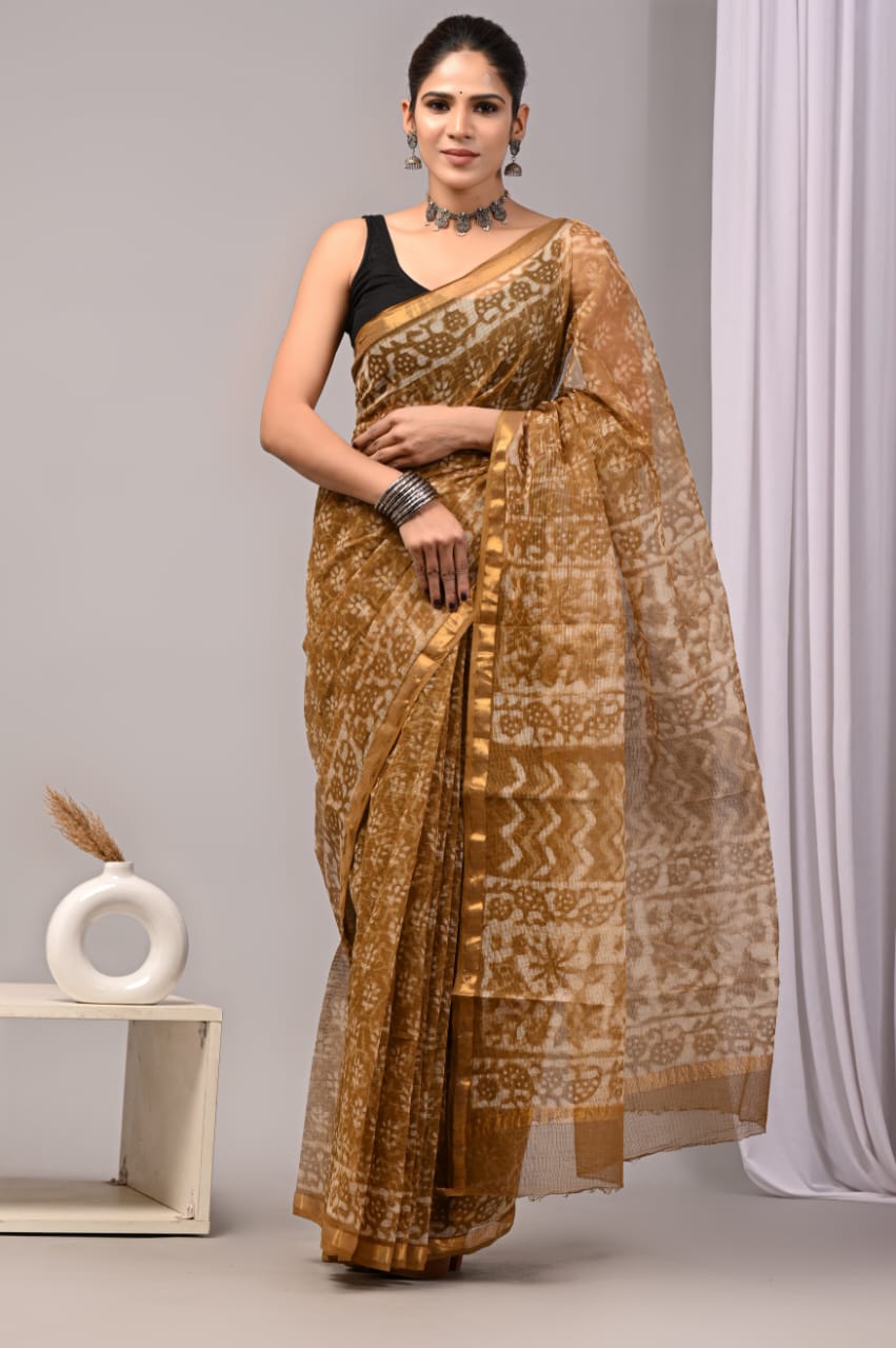 Brown Designer kota doriya saree (MVKS31)