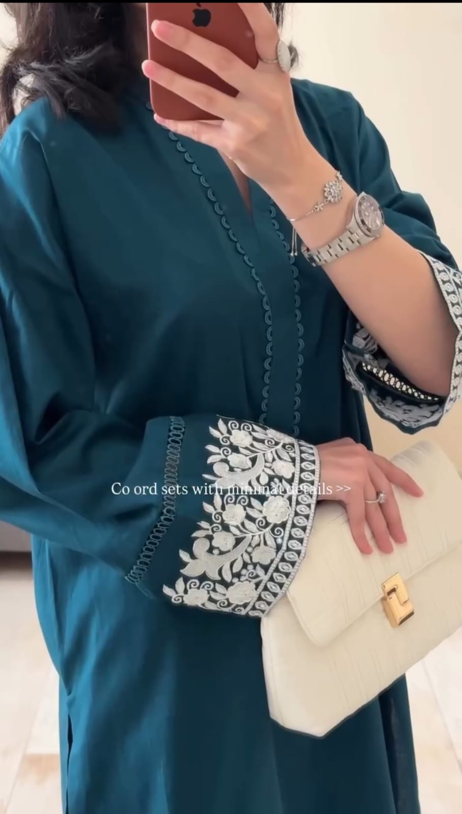 Teal Royale — Embroidered Co-ord Kurta