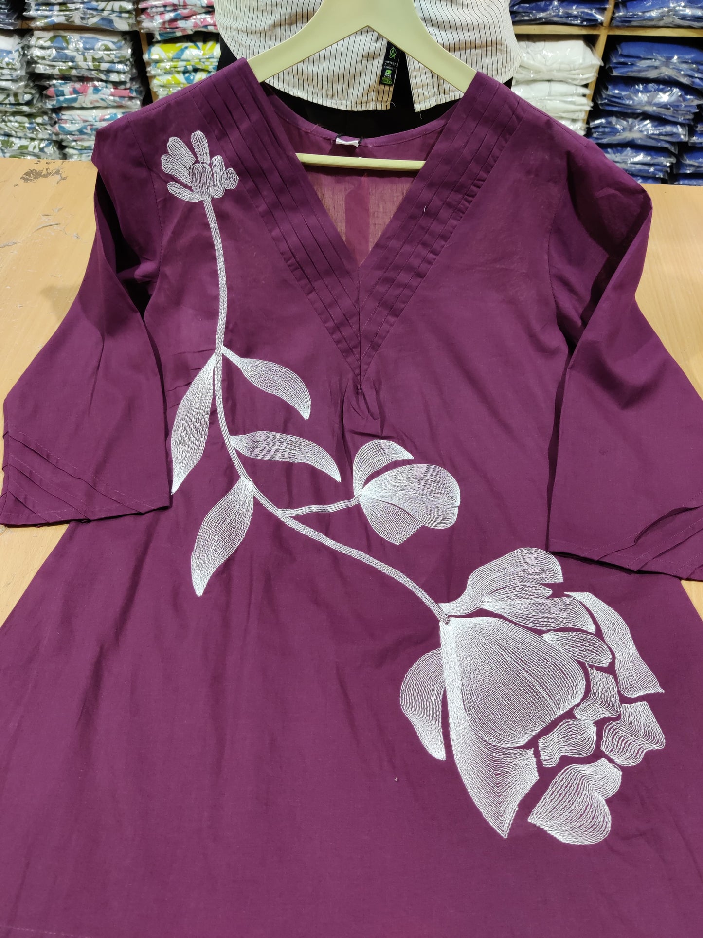 Wine Floral Printed Co-ord Set