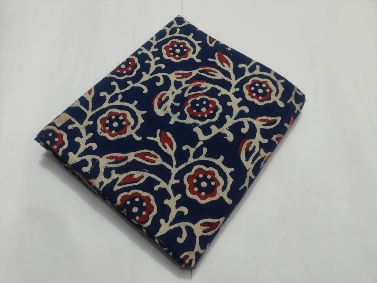 Maharani Vastra Blue Floral Printed Running Fabric